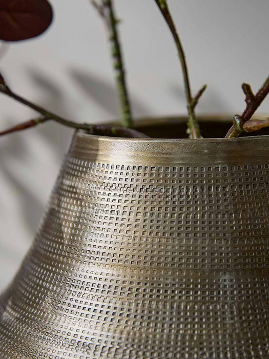 Suki Hammered Metal Vase