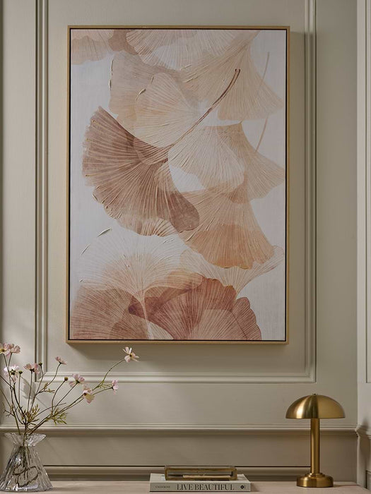 Gingko Leaves Framed Canvas