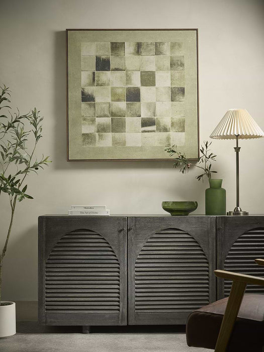 Industrial Textured Squares Framed Canvas