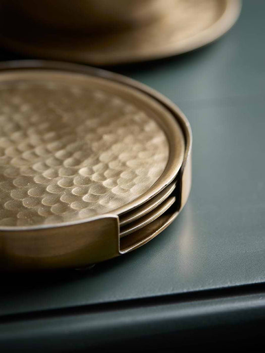 Classic House Coasters - Brass