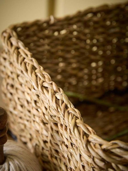 Six Stacking Seagrass Storage Baskets