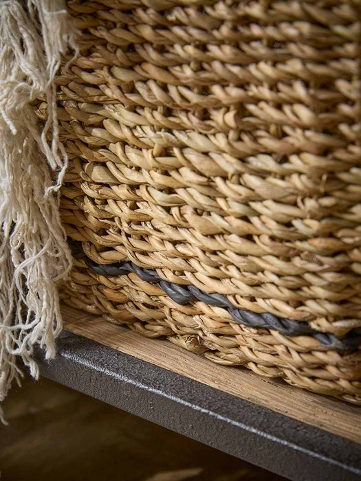 Six Stacking Seagrass Storage Baskets