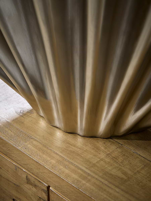 Statement Fluted Display Vase - Steel Finish