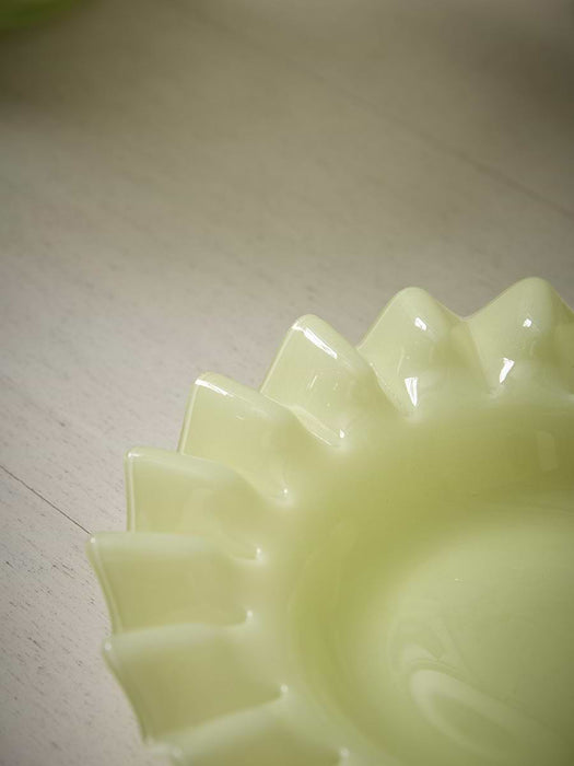 Handmade Glass Ruffle Dish