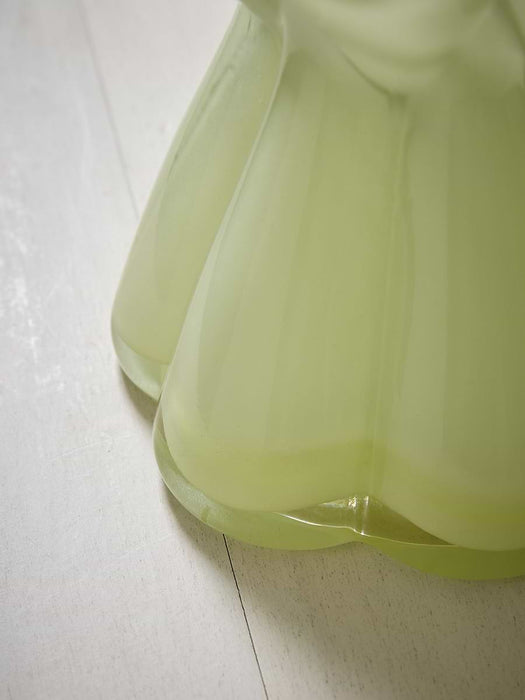 Handmade Glass Ruffle Vase