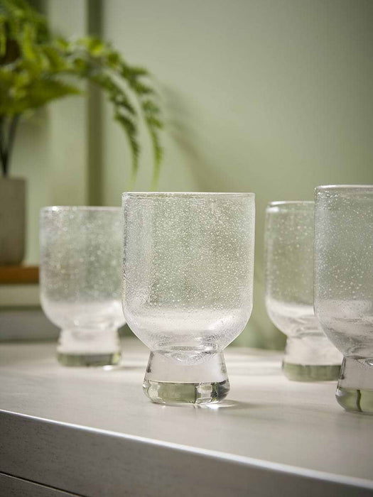 Four Bubble Drinking Glasses