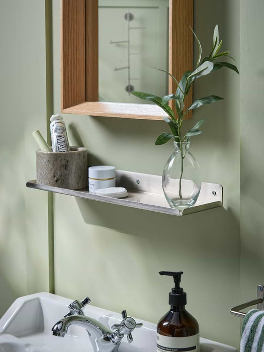 Slimline Metal Shelf - Silver