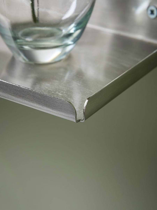 Slimline Metal Shelf - Silver