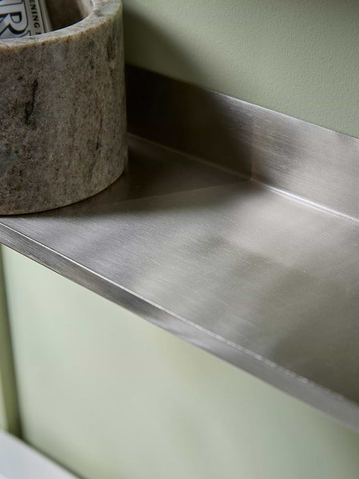 Slimline Metal Shelf - Silver