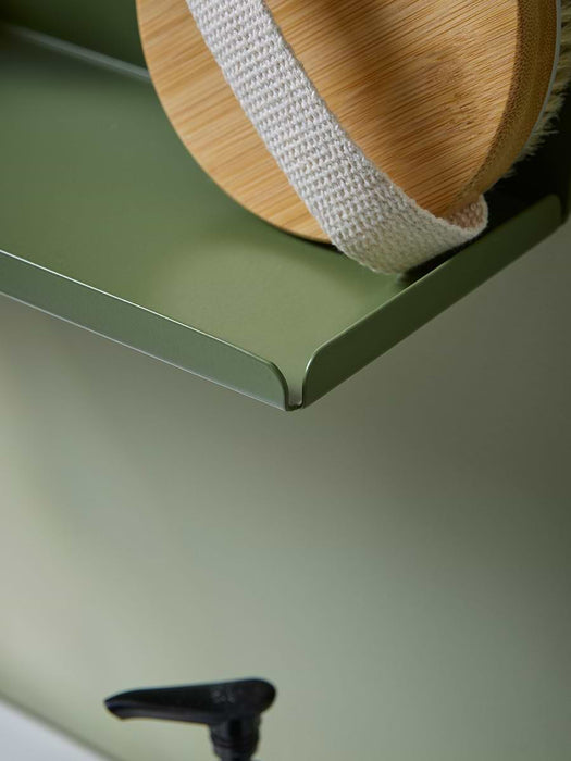 Slimline Metal Shelf - Green