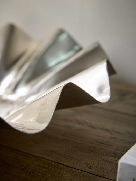 Statement Fluted Bowl - Steel Finish