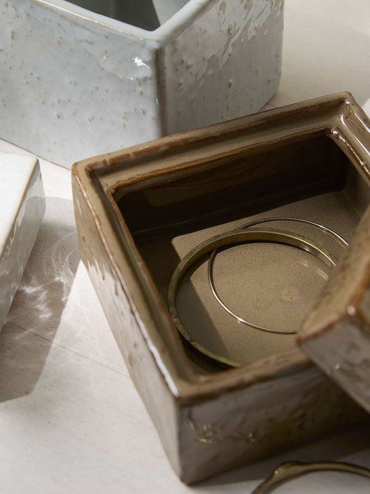 Two Square Treasure Boxes