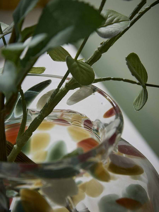 Handpainted Glass Petal Vase