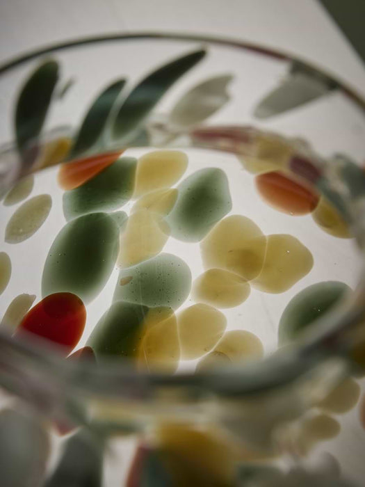 Handpainted Glass Petal Vase