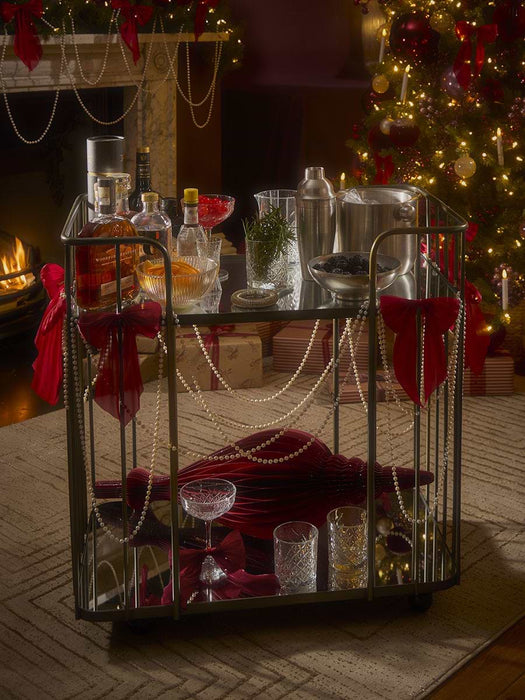 Mirrored Drinks Trolley