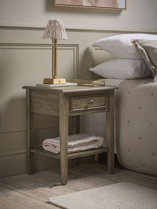 Camille Bedside Table - Limewashed