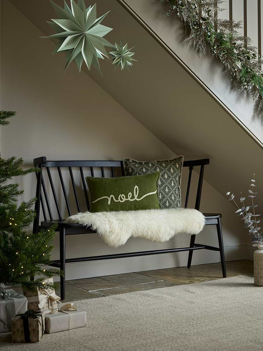 Spindle Back Bench - Black