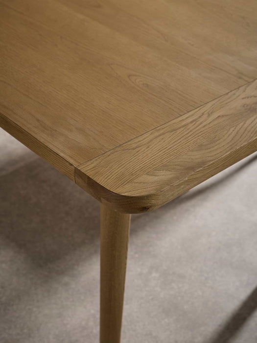 Weathered Oak Rectangle Dining Table - 6 Seater