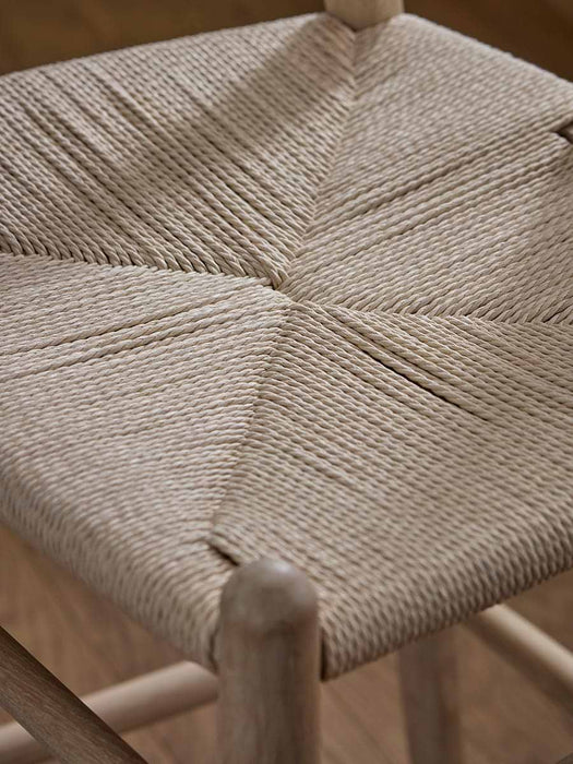 Oak Bow Back Counter Stool