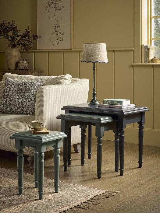 Blue Scalloped Edge Table Lamp
