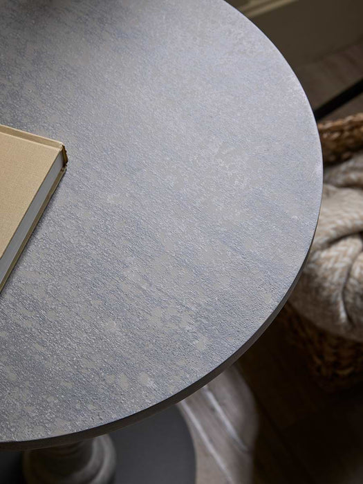 Grey Turned Side Table