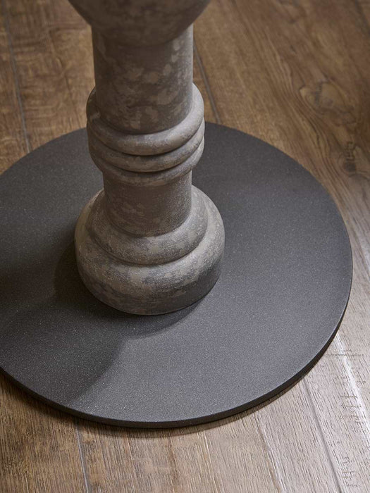Grey Turned Side Table