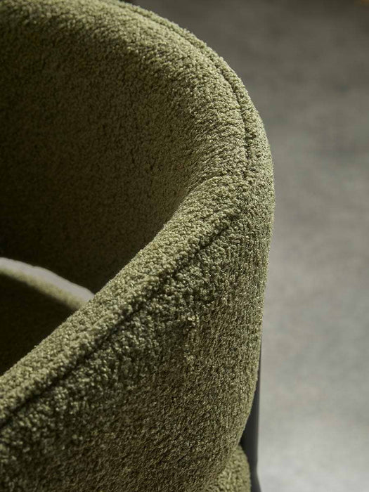Olive Boucle Stool