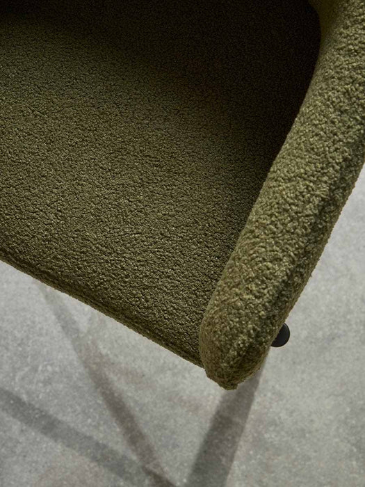 Olive Boucle Stool