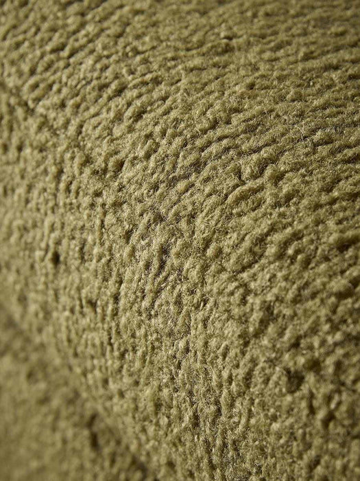 Khaki Boucle Storage Bench