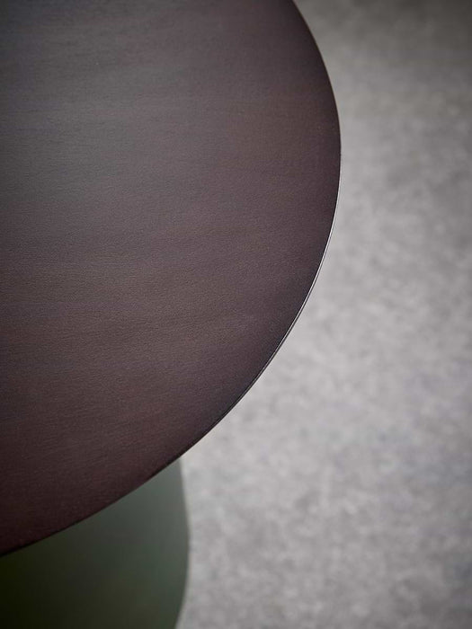 Frosted Green Glass Side Table