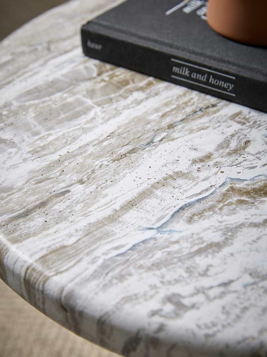 Grey Marble Side Table