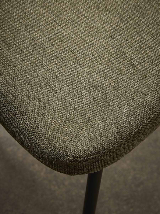 Green Boucle Upholstered Dining Chair - Set of 2