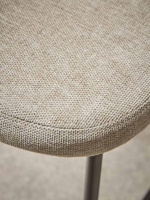 Two Boucle Counter Stools - Grey