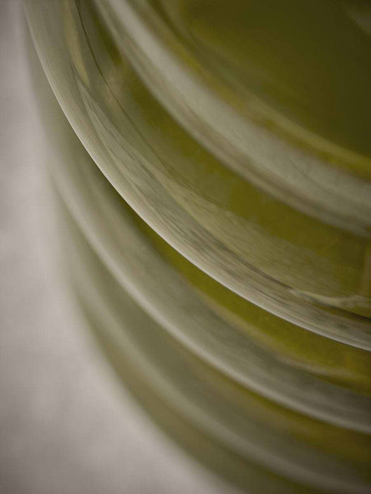 Olive Bubble Glass Side Table