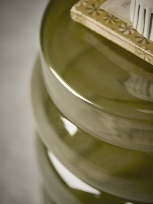 Olive Bubble Glass Side Table