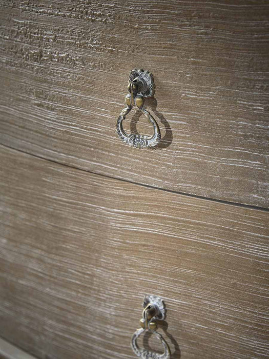 Rustic Curved Chest Of Drawers