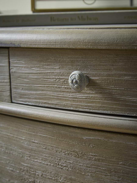 Rustic Curved Chest Of Drawers