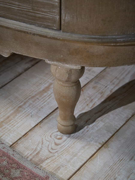 Rustic Curved Chest Of Drawers