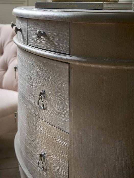 Rustic Curved Chest Of Drawers