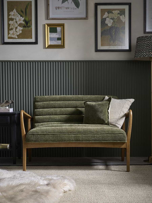 Ribbed Mid Century Sofa