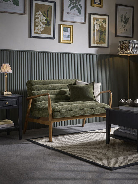 Ribbed Mid Century Sofa