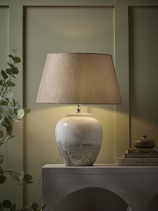 Dipped Glaze Stone Table Lamp