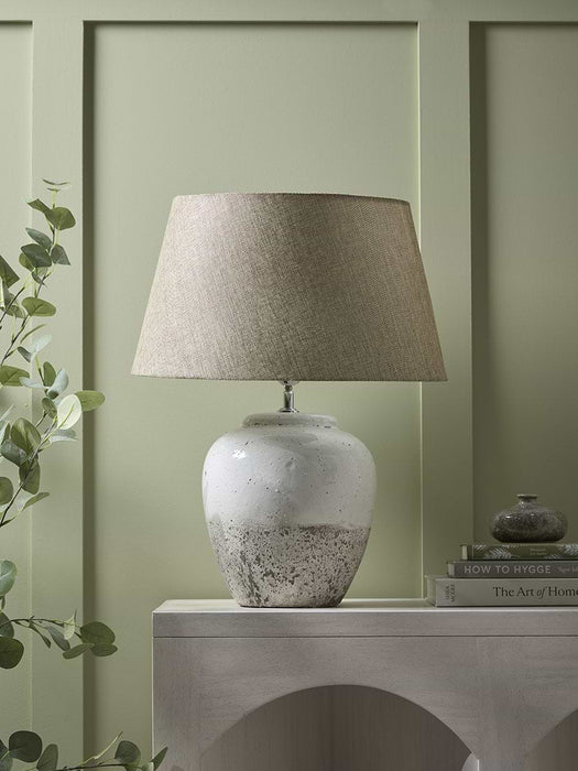 Dipped Glaze Stone Table Lamp