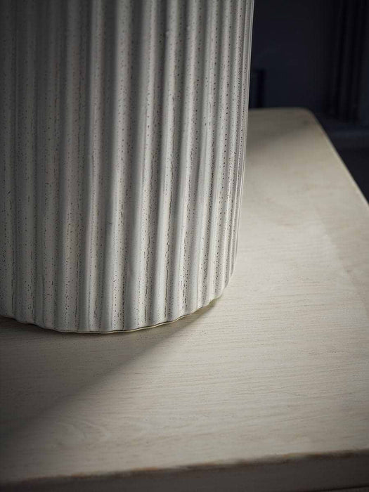 Glazed Ribbed Table Lamp