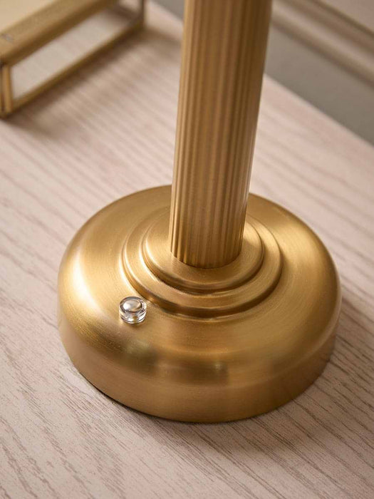 Deco Brass Rechargeable Table Lamp