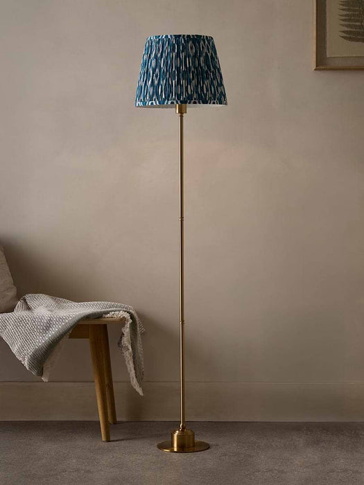 Seren Rechargeable Floor Lamp - Blue Ikat