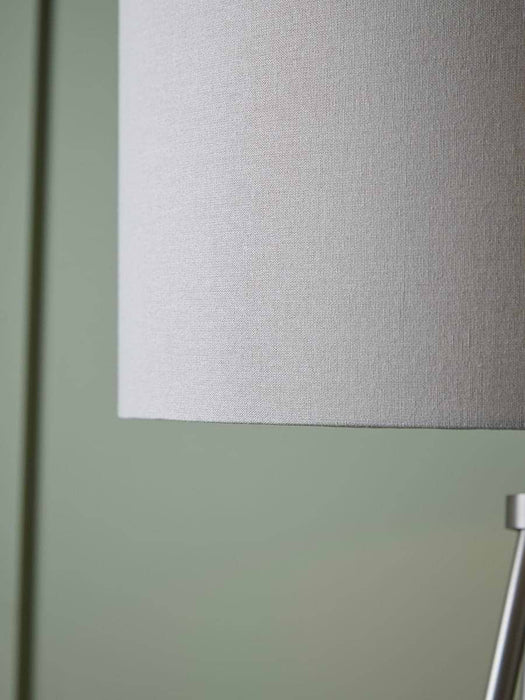 Brushed Silver Tripod Floor Lamp