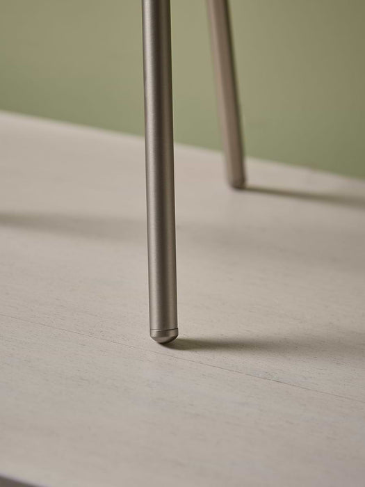 Brushed Silver Tripod Table Lamp