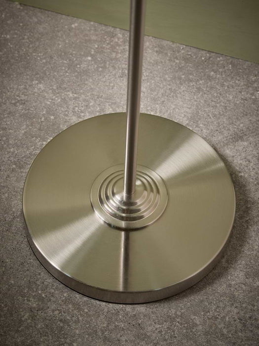 Brushed Silver Triple Bulb Floor Lamp