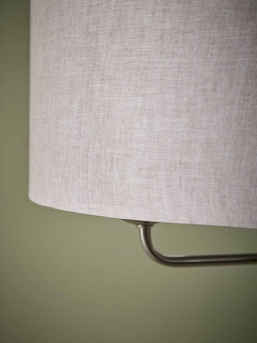 Brushed Silver Triple Bulb Floor Lamp